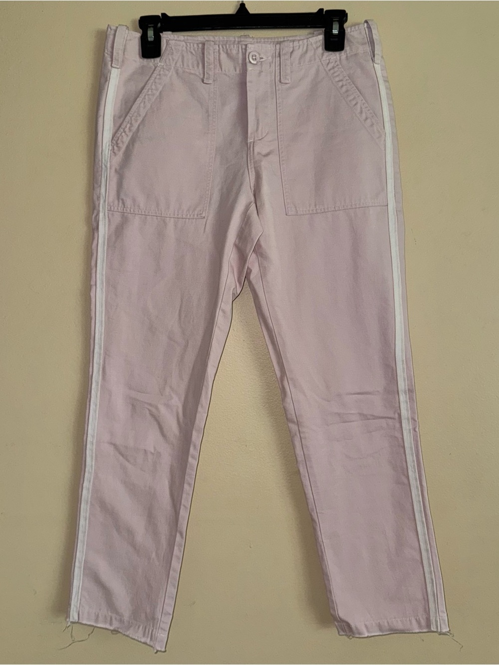 G1 All Purpose Goods Pink Side Stripe Twill Cotton Pants Size 2 NEW!
